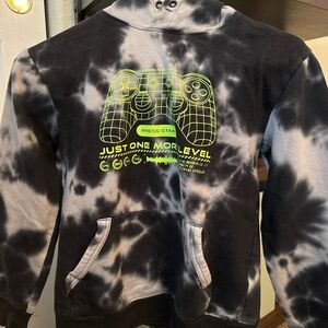 Graphic Hoodie with Game Controller Design